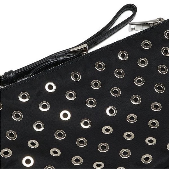 Prada Black Wristlet with Silver Eyelets - Picture 4 of 12
